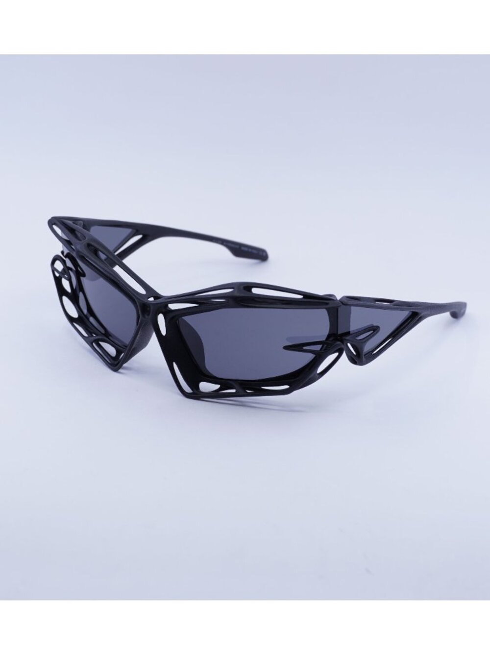 Givenchy GV40081I 02A Sunglasses Black Geometric Frame, Grey Mirror Lenses